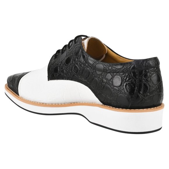 Lucky Mens Croco Lizard Print Genuine Leather Oxford Dress Shoes main image 7